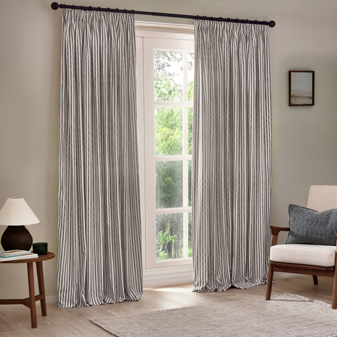 Hebden Pencil Pleat, Grey - Ready Made Curtains - Image 3